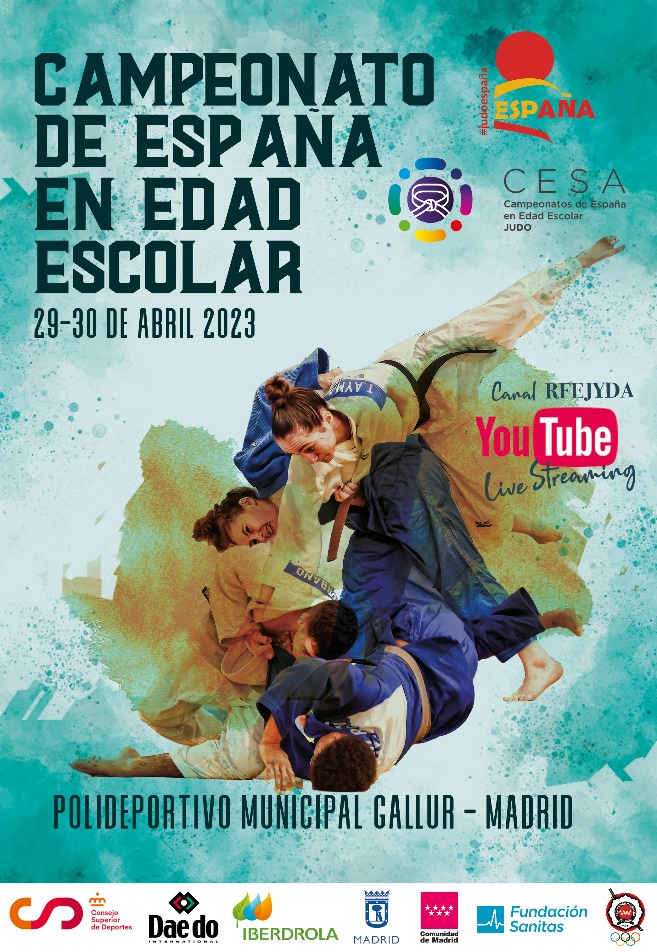 Evento Campeonato de España de judo edad escolar 
