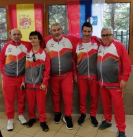 Equipo español de ajedrez en Eslovenia
