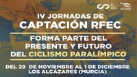 Cartel IV Jornadas de Captación de talentos en Ciclismo Paralímpico