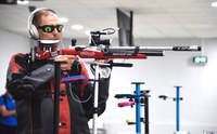 Manuel Encinas en el Campeonato de Europa de Tiro con carabina