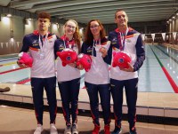 Relevo Natación medallista Disc. Visual