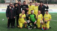 EQUIPO DE ALICANTE CELEBRANDO EL CAMPEONATO DE LIGA