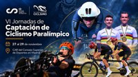Cartel jornadas captacion ciclismo paralimpico