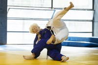 La judoca Marta Arce en un entrenamiento